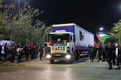 Kocaeli'nin ilk yardım tırları Gazze’ye uğurlandı